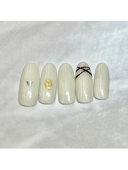 プルミエ ネイル(Premier Nail)/定額☆ホワイトチョコレート風