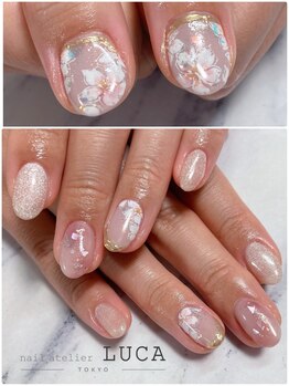 W-624 ニュアンス春色桜ネイル