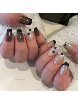 モアネイルズ(MORE-NAILS)/フレンチ×ハート