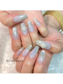 リッシュ ドゥ(RICHE deux)/上品ブルー×マググラデネイル