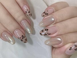 ヒョウ柄ネイル