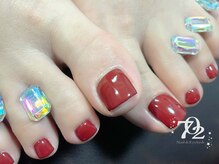 ナナマルニ(702)/定番☆赤ネイル