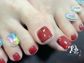 定番☆赤ネイル