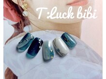 ティーラック ビビ(T:Luck bibi)/【和柄×ターコイズブルー】