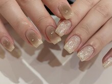 アイネイルズ 渋谷店(I nails)/【Yuki.f】オーロラグリッター