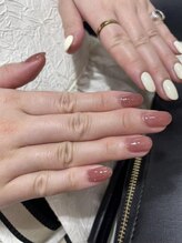 クリスタルネイル ゆめタウン夢彩都(CRYSTAL NAIL)/アシンメトリーネイル
