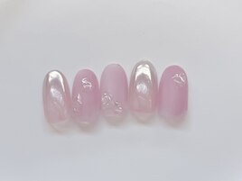 ミラーグラデ　マットネイル