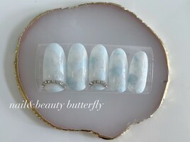 定額デザイン/マーブルネイル