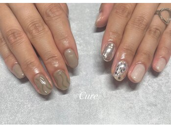 ネイル アンド まつげエクステサロン キュア(Cure)/アシメネイル