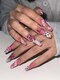 ココル(COCOR)の写真/【派手ネイル★】自然な長さだしで思わず見せたくなる高技術なネイル◎派手なネイルがお好みの方は当店へ♪
