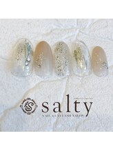 ネイルアンドアイラッシュサロン ソルティ 寺田町(salty)/ニュアンスネイル