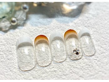 ネイルアンドアイラッシュ ブレス エスパル山形本店(BLESS)/エレガントフレンチネイル