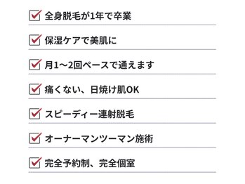 リーフ(Rii'f.)/リーフ脱毛のポイント
