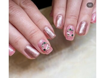 はあとねいる 宇都宮御幸ヶ原店/【ホリデー限定】リースネイル