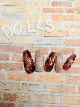 トータルビューティーサロン ドールズ(total beauty salon Dolls)/赤タイダイ