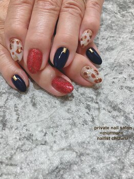 プライベート ネイルサロン マーマ(murmur)/レオパードネイル