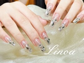 ラメグラ＋指先 埋め尽くし