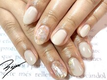 トレス ネイルサロン(3.tres.Nail Salon)/【セピアカラーふわふわネイル】