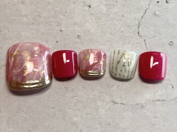 ネイル シンデレラ(Nail☆Cinderella)/FOOT90min◇大理石ネイル