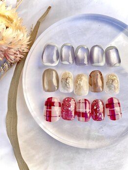 シュガーセンダイ(SUGAR sendai)の写真/【HAND☆nuance¥6600～】オシャレ度がぐんっと上がる♪季節問わず人気のニュアンスNailで魅力的な指先に♪