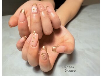 ソアレ(Soare)/フレンチミラーネイル