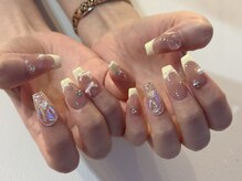 ランド ネイル 博多(LAND)/イエローフレンチ ---Riru