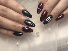ジョアネイル(JOA Nail)/ワンカラー/シール/黒/ボルドー