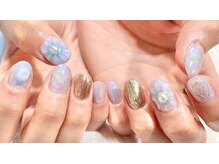 ネイル シスター(nail sister)/フラワードロップネイル