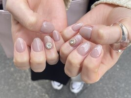 大人ガーリーネイル