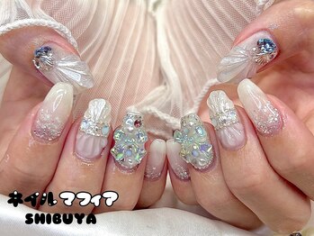 ネイルマフィア 渋谷(NAIL MAFIA)/マーメイドネイル/夏ネイル