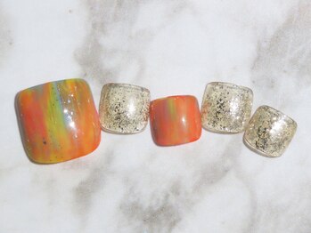 カレネイル(kale nail)/8月限定シンプルART+500円