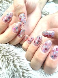 オーロラハートネイル