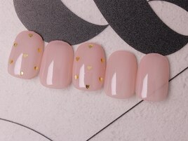 シンプルハートホロネイル