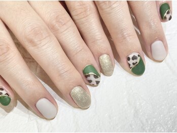 アリイネイルズ(ALII Nails)/マットアニマルネイル