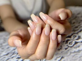 定番ワンカラークリアネイル