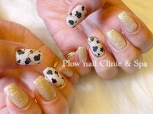 プラウネイル(Plow Nail)/【お持ち込みネイル】牛柄アート