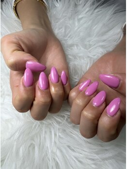 フラワーズネイル(flowers nail)/海外ガールピンク