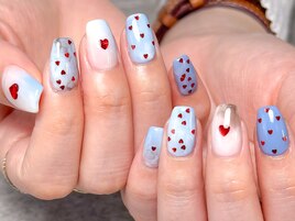 ニュアンスハートネイル