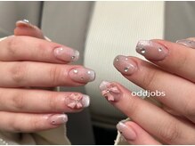 オッドジョブス ネイルアンドアイラッシュ 府中店(odd jobs Nail & Eyelash)/【パラジェル】ガーリーネイル