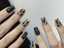 ヒョウ柄ネイル持ち込み