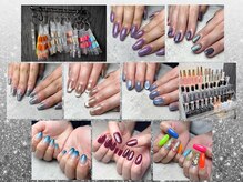 豊富なカラー&パーツでお客様の好みに合わせたネイルを★