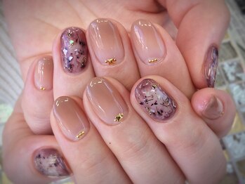 ネイルエルーシェ 立川店(Nail Ercher)/大人ニュアンスネイル