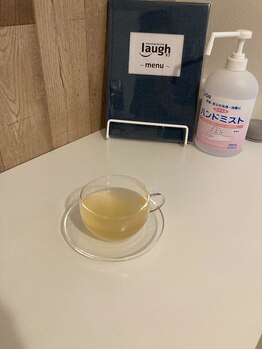 ラフ(laugh)/施術後お飲み物ご用意あります
