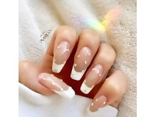 ネイルサロン マルコ(nail salon MARCO)/キラキラフレンチ　¥8710