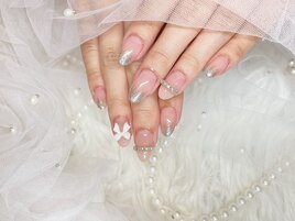 キラキラワンホンネイル