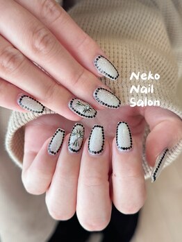 ネコ(Neko)/グレー　大人　ガーリー　韓国