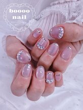 ブーネイル(boooo nail)/ピンクマグネットネイル