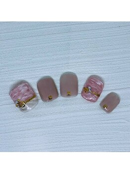 ネイルベース ネイル ケア サロン ミウラ(miura)/フットシェラック定額★8030円