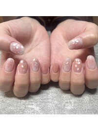 桜ネイル♪チークネイル♪