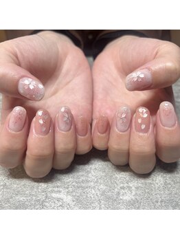 桜ネイル♪チークネイル♪